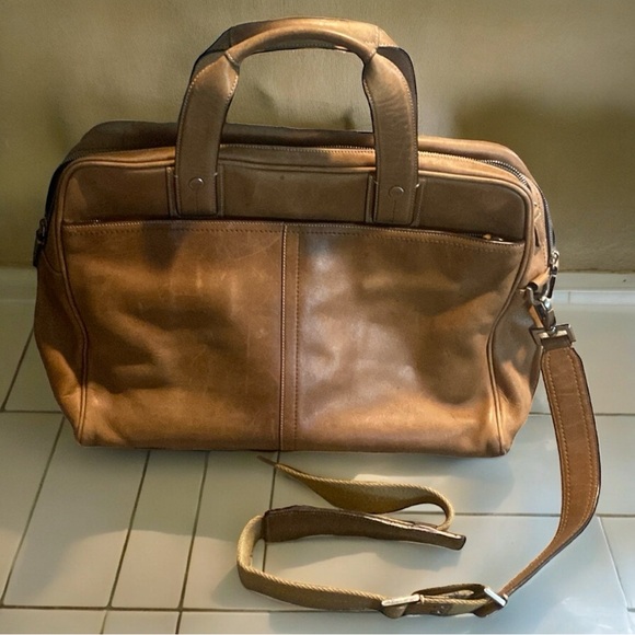 Coach Briefcase Double Zip Messenger Bag Crossbody 05A05 - Picture 1 of 8